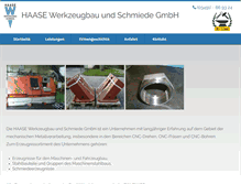 Tablet Screenshot of haase-werkzeugbau.de